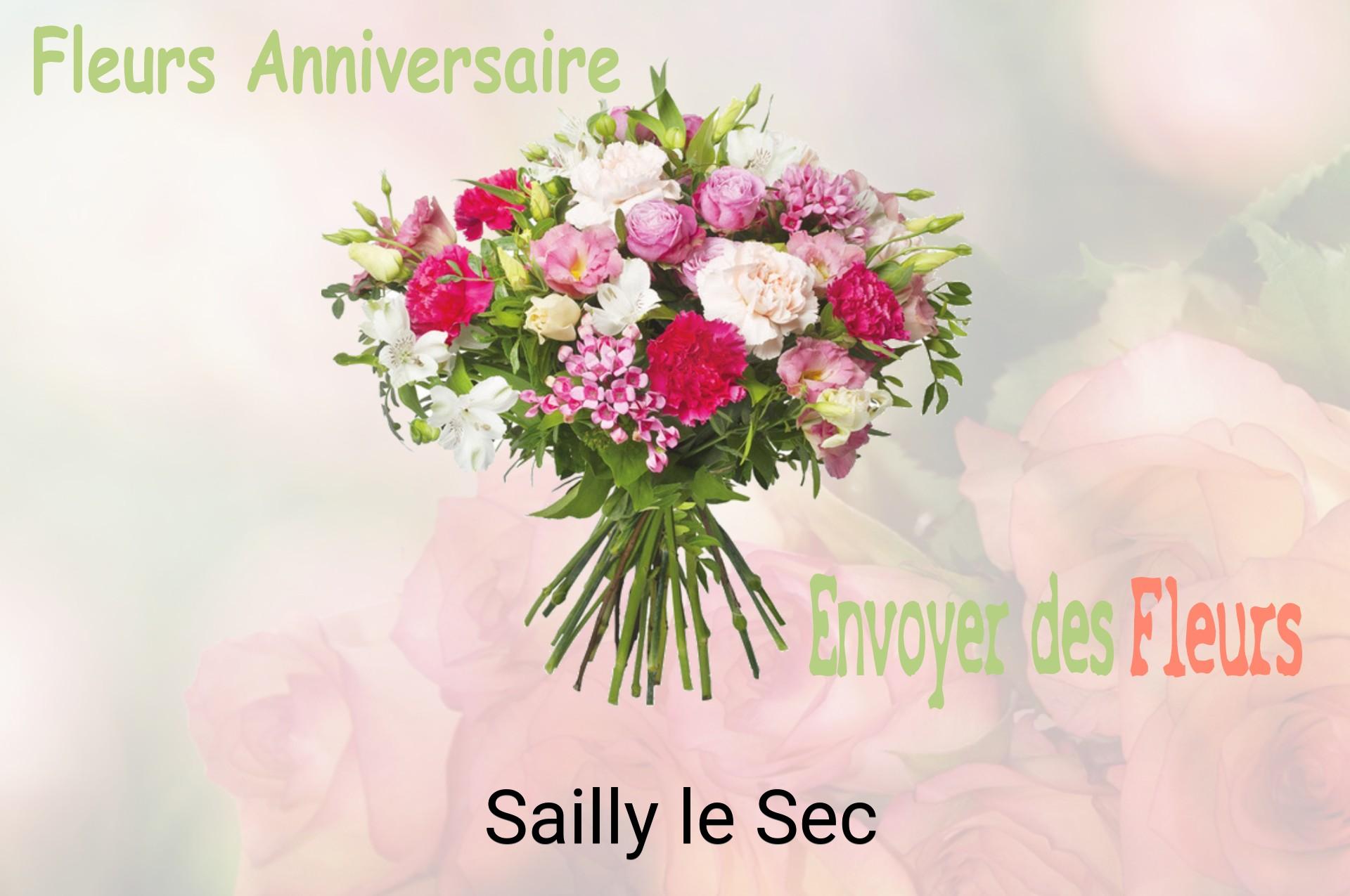 Bouquet de fleurs d’anniversaire livré à Sailly-le-Sec