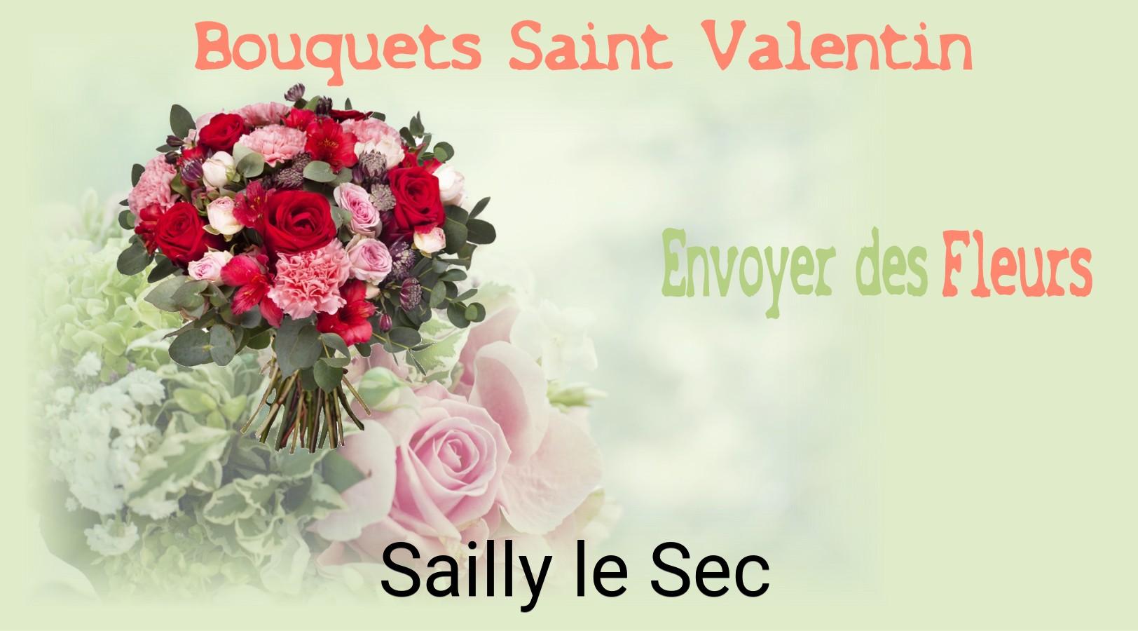 Roses de Saint-Valentin livrées à Sailly-le-Sec